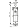 Сливной механизм AlcaPlast A05, со стоп-кнопкой