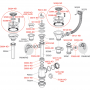 Сифон для мойки AlcaPlast A442P Ø50/40