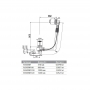 Сифон для ванны AlcaPlast A550KM
