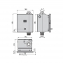 Кнопка смыва для унитаза AlcaPlast ASP3-KBT 6V, (питание от аккумулятора)