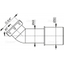 Колено AlcaPlast A52 45°