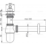 Сифон для умывальника AlcaPlast A437 d32