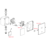 Кнопка смыва для унитаза AlcaPlast ASP3-KBT 6V, (питание от аккумулятора)