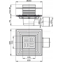 Сливной трап AlcaPlast APV3344