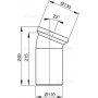 Колено AlcaPlast A90-22