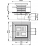 Сливной трап AlcaPlast APV3444