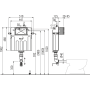 Бачок для унитаза AlcaPlast AM112+кнопка M71