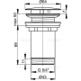 Донный клапан AlcaPlast A396 click/clack