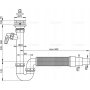 Сифон AlcaPlast A830-DN50/40