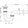 Сифон для раковини AlcaPlast A432