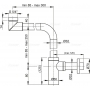 Сифон для умывальника AlcaPlast A403 d32 DESIGN