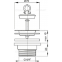 Водослив сифона AlcaPlast A33 для мойки 6/4"