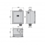 Кнопка смыва для писсуара Alca Plast ASP3 12V (электрическое)