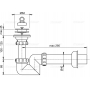 Сифон для умивальника AlcaPlast A412 d40