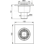 Сливной трап AlcaPlast APV4