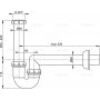 Сифон трубчатый AlcaPlast A80-DN40