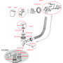 Сифон для ванны AlcaPlast A564KM1