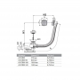 Сифон для ванни AlcaPlast A51CRM