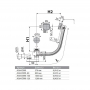 Сифон для ванны AlcaPlast A564CRM1