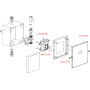 Кнопка смыва для писсуара Alca Plast ASP4-K 12V (работает от сети)