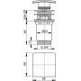 Донный клапан AlcaPlast A393 click/clack