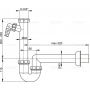 Сифон трубчатый AlcaPlast A81-DN40