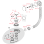 Сифон для ванни AlcaPlast A507KM click-clack