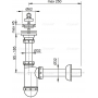 Сифон для умывальника AlcaPlast A411 d32