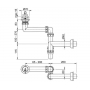 Сифон для мойки Alca Plast A870 без подводки d40