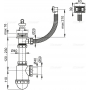 Сифон для мойки AlcaPlast A444 Ø50/40