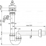 Сифон трубчатый AlcaPlast A810-DN40