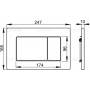 Кнопка смыва для унитаза Alcaplast Аntivandal M279S сенсорная