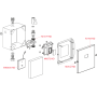 Кнопка смыва для писсуара Alca Plast ASP4-KB 6V (работает на батарейках)