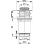 Донний клапан AlcaPlast A394 Сlick-clack