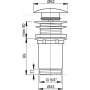 Донный клапан AlcaPlast A395 click/clack 5/4"