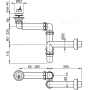 Сифон для умывальника AlcaPlast A413