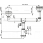 Сифон AlcaPlast A454P