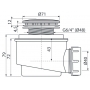 Сифон AlcaPlast A47CR Ø60