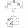 Смеситель для ванны Q-tap Inspai-Therm CRM T300600