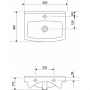 Умивальник Cersanit Cersania New 50 см меблевий, K11-0163