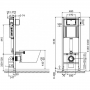 Инсталляция Cersanit Aqua 02 +унитаз Cersanit Delfi, K11-0021 с сиденьем