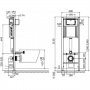 Инсталляция Cersanit Aqua 02 +унитаз Cersanit Carina с сиденьем S701-392