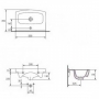 Умивальник Cersanit Cersania 55 см меблевий, K11-0165