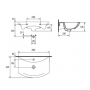 Умивальник Cersanit Cersania New 65 см меблевий, UN503-0202