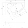 Ванна Cersanit Kaliope 153x100 L/R S301-024 + ножки