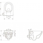 Унитаз Cersanit Crea Clean On (K114-015+K98-0177)