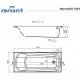 Ванна Cersanit Nao 170x70 (с ножками), S301-244