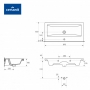 Умывальник Cersanit Como 90см K32-019