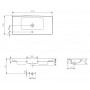 Умивальник Cersanit Crea 100см K114-018