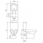 Унитаз-компакт Cersanit City 010, (K35-010)